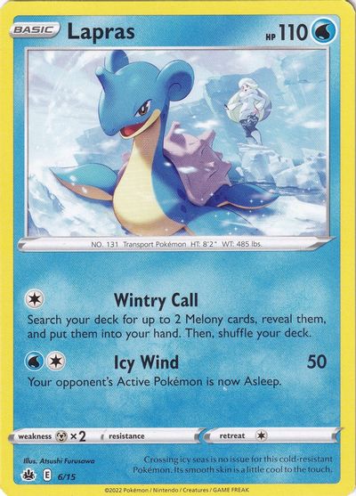Lapras - 6/15 card art