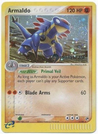 Armaldo - 1/100 (Prerelease) card art