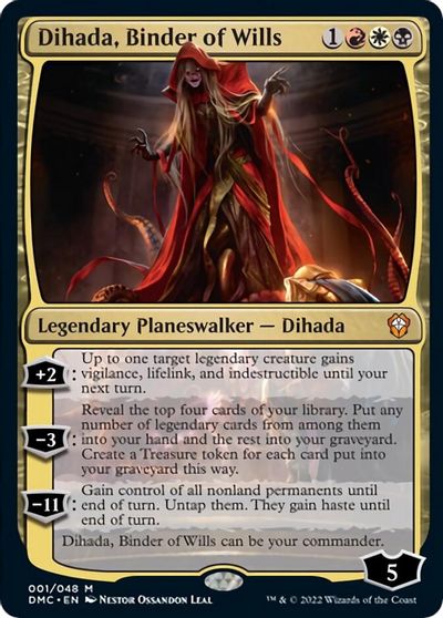 Dihada, Binder of Wills card art
