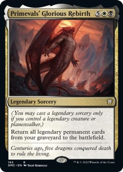 Primevals' Glorious Rebirth card art
