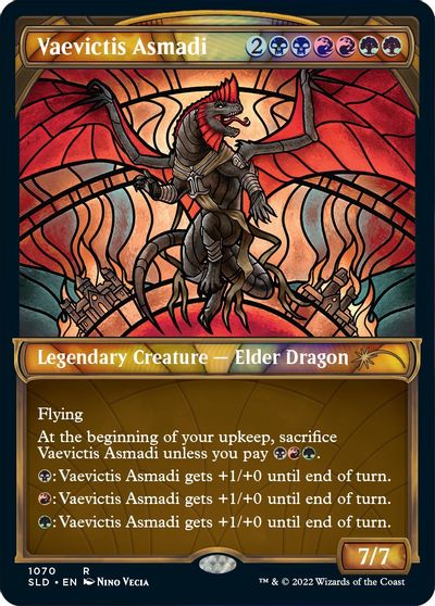 Vaevictis Asmadi (Stained Glass) (Textured Foil) card art