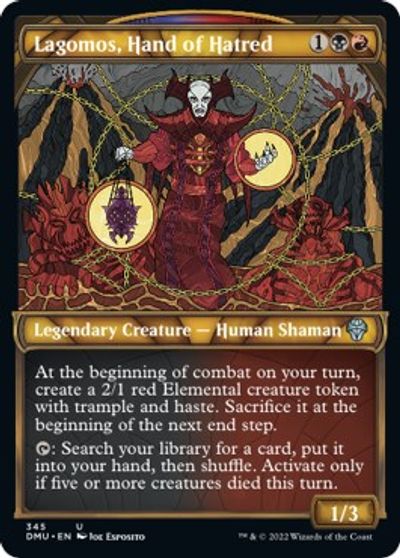 Lagomos, Hand of Hatred (Textured Foil) card art