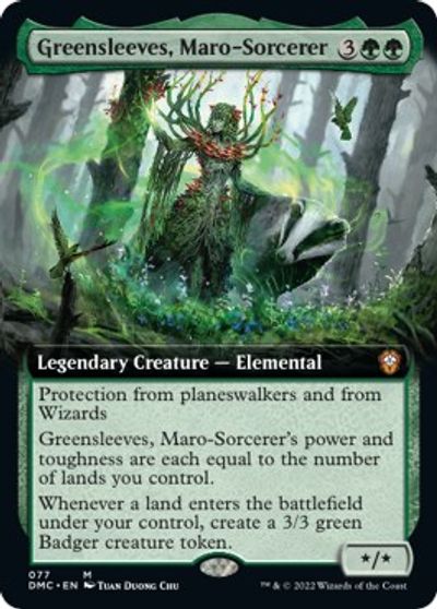 Greensleeves, Maro-Sorcerer (Extended Art) card art