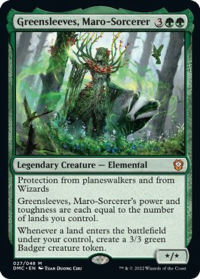Greensleeves, Maro-Sorcerer card art