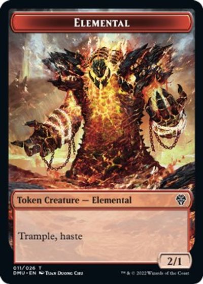 Elemental Token card art