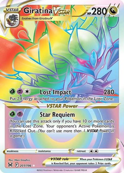 Giratina VSTAR (201) (Secret) card art