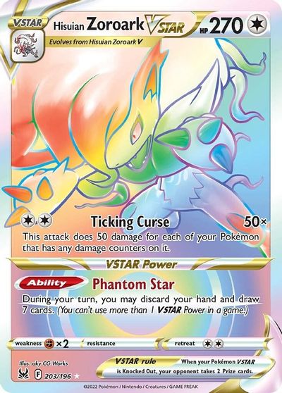 Hisuian Zoroark VSTAR (Secret) card art