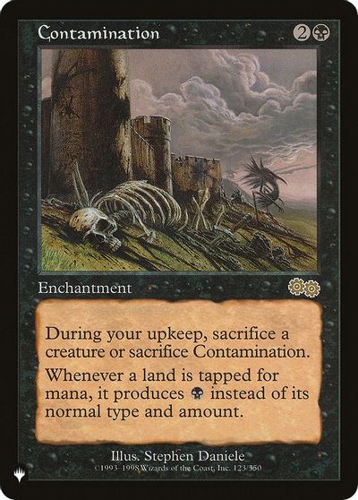 Contamination card art