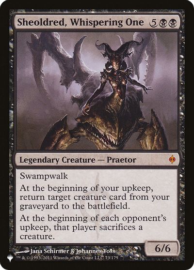 Sheoldred, Whispering One card art