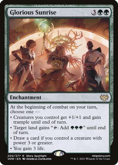 Glorious Sunrise card art