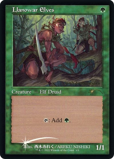 Llanowar Elves (Retro Frame) card art