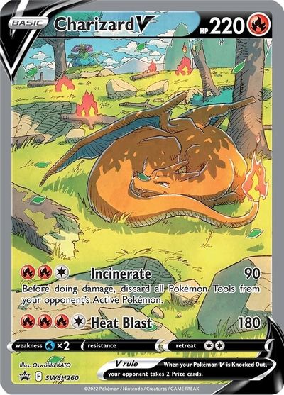Charizard V - SWSH260 card art