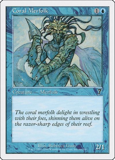 Coral Merfolk card art