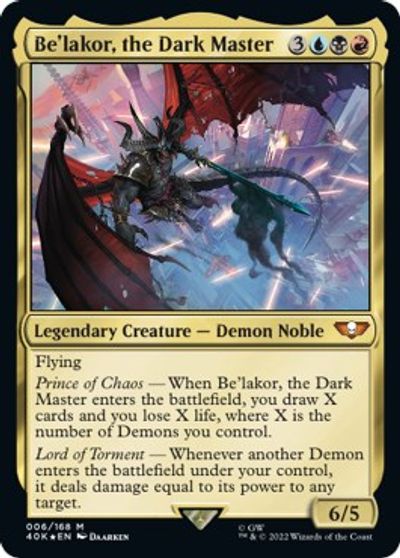 Be'lakor, the Dark Master (Surge Foil) card art