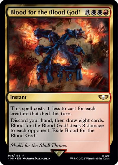 Blood for the Blood God! card art
