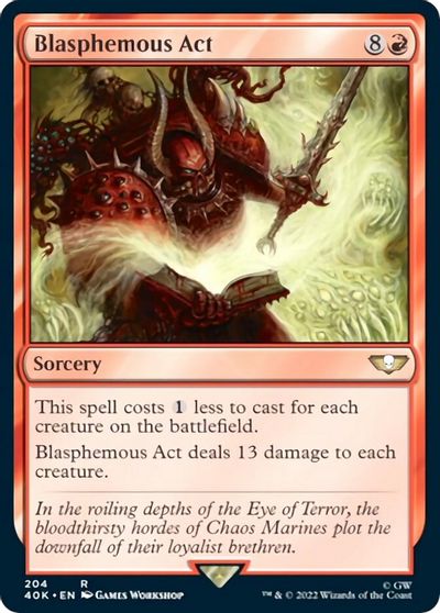 Blasphemous Act card art