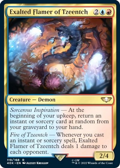 Exalted Flamer of Tzeentch (Surge Foil) card art