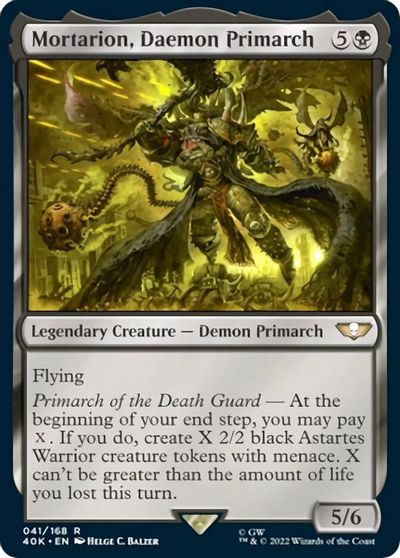 Mortarion, Daemon Primarch (Surge Foil) card art