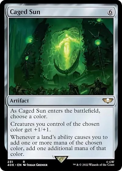 Caged Sun card art