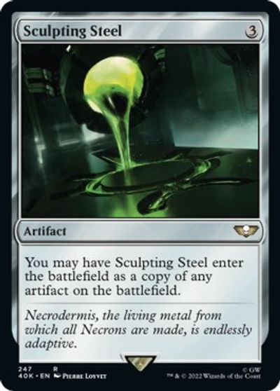 Sculpting Steel (Surge Foil) card art