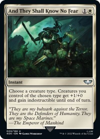 And They Shall Know No Fear (Surge Foil) card art