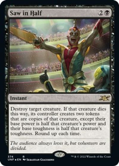 Saw in Half (Galaxy Foil) card art