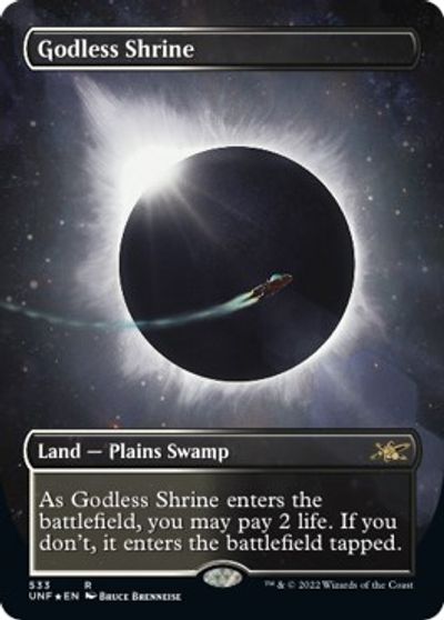 Godless Shrine (Borderless) (Galaxy Foil) card art