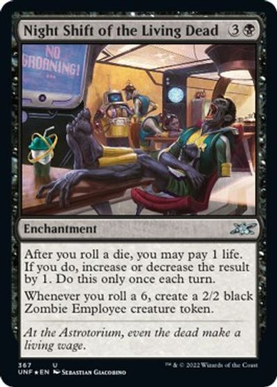 Night Shift of the Living Dead (Galaxy Foil) card art