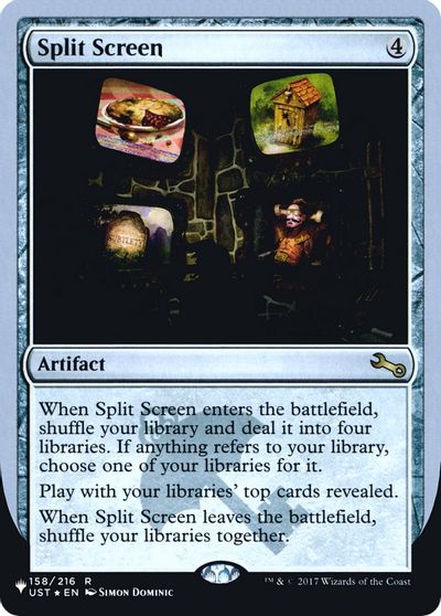 Split Screen card art