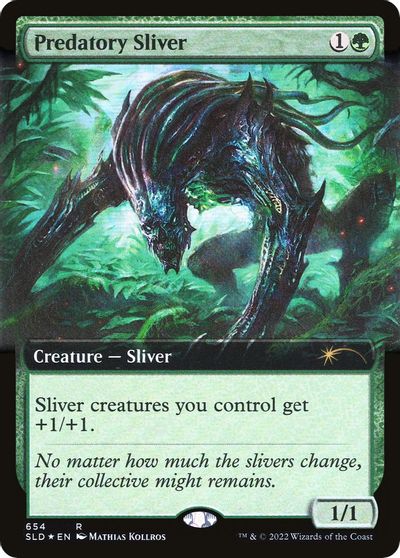 Predatory Sliver (Extended Art) card art