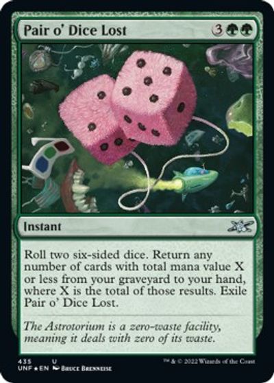Pair o' Dice Lost (Galaxy Foil) card art