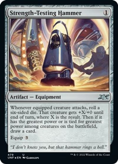Strength-Testing Hammer (Galaxy Foil) card art