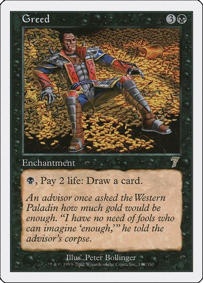 Greed card art