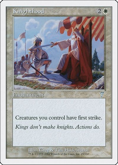 Knighthood card art