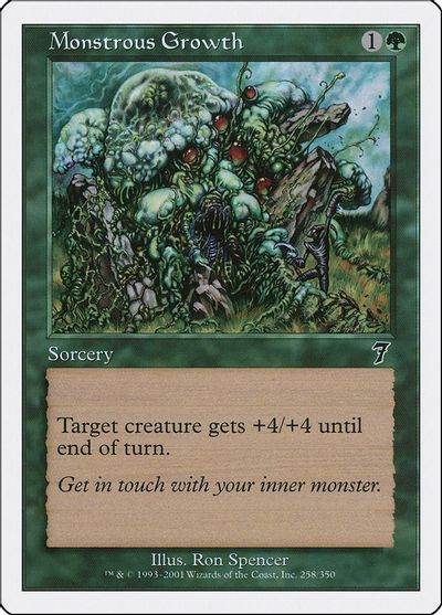 Monstrous Growth card art