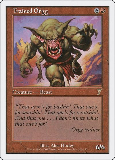 Trained Orgg card art