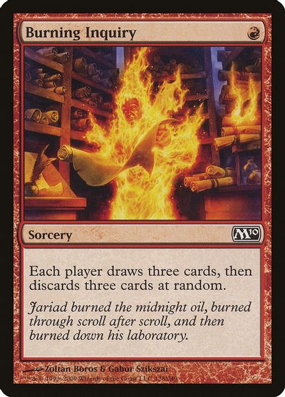 Burning Inquiry card art