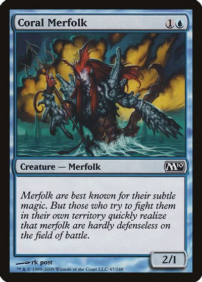 Coral Merfolk card art