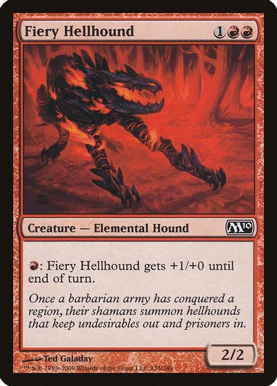 Fiery Hellhound card art