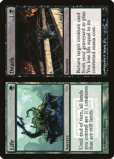 Life // Death card art