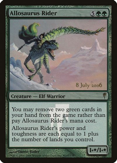 Allosaurus Rider card art