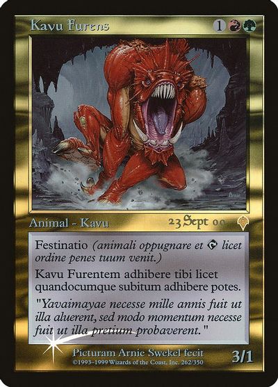 Raging Kavu (Latin) card art