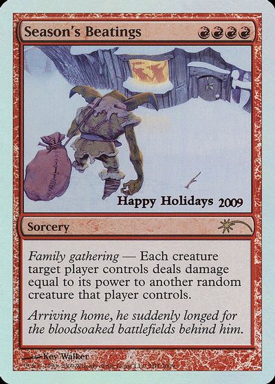 Season's Beatings card art