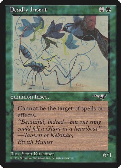 Deadly Insect (Bird) card art