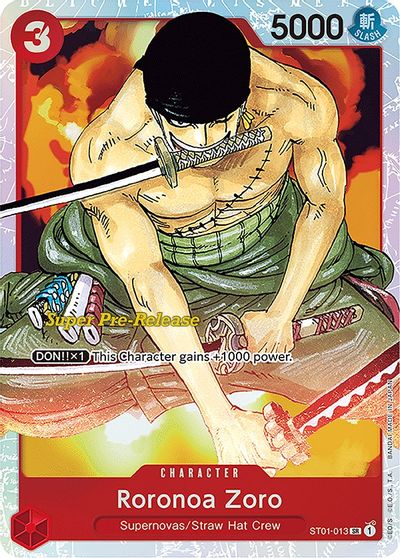 Roronoa Zoro card art
