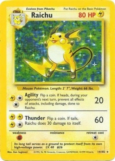 Raichu card art