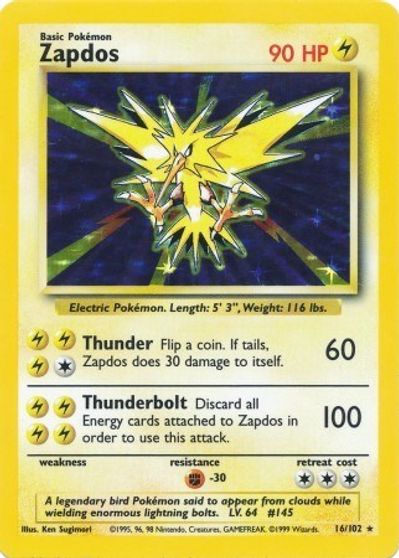 Zapdos card art