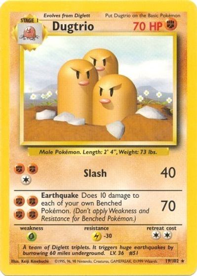 Dugtrio card art