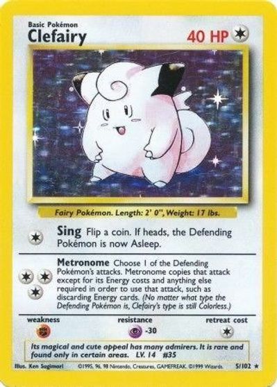 Clefairy card art