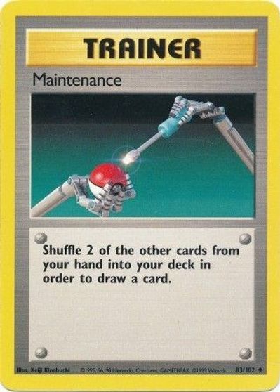 Maintenance card art